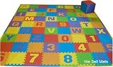 Uppercase 84 Sq. Ft. 'We Sell Mats' Alphabet and Number Floor Puzzle-Each Tile 12
