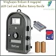 Wingscapes WSCA02 Birdcam 2.0 8MP Digital Camera With Flash Plus 4 Gigabyte SD Memory Card With Card reader Including D-Cell Battery Alkaline Twin Pack