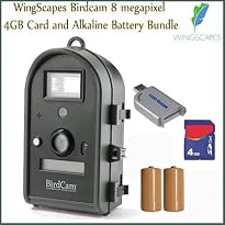 Wingscapes WSCA02 Birdcam 2.0 8MP Digital Camera With Flash Plus 4 Gigabyte SD