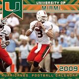 Miami Hurricanes 2009 12 x 12 Team Wall Calendar