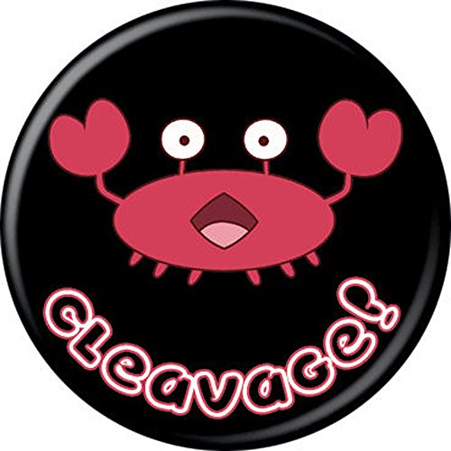 Bee and Puppycat Cleavage Crab - Pinback Button 1.25