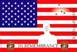 Marine Corps Remembrance USA Small Mailbox Flag