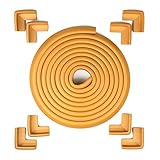 Tritina Mamami-BL4メートル（13フィート）エッジクッション+8コーナープロテクターロング//ピュア高密度ベビーセーフトップを維持 (木材の色)