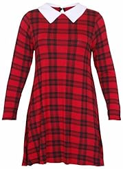 Plus Size General Print Viscose Long Sleeves  Dress