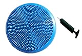 BEACHBORN(TM) 14" Diameter Core Balance Cushion Exercise Disc Trainer Board - FREE Hand Pump Included (Blue or Pink)