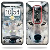 Protective Vinyl Skin Decal Cover for HTC Evo 3D 4G Cell Phone - Wolf