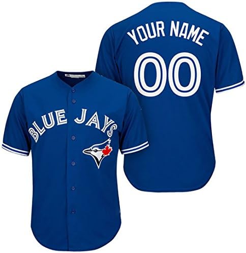 Generic Mens Toronto Blue Jays Customized Royal Jersey Justin Smoak #14 Size 4XL(60)