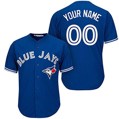 Generic Mens Toronto Blue Jays Customized Royal Jersey Justin Smoak #14 Size 4XL(60)