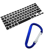 GTMax Aluminum Unibody Apple MacBook / Pro / Air Silicone Keyboard Skin Cover + Carabiner Key Chain