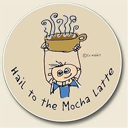 Mocha Latte Auto Coaster, Coaster for Your Car