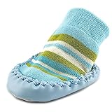 Acorn Kids Slipper Sock ベビー 米国 0-6 Months ブルー スリッパ [並行輸入品]