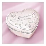Ardleigh Elliott Key To My Heart Collectible Porcelain Music Box and Charm Gift For Granddaughters
