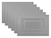 DII Everyday, Easy to Clean Indoor/Outdoor Woven Vinyl Double Border Placemats, 13x18