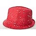 51zCBYaYQbL. AA75  Sparkle Glitter Fedora / Red / Red Hat Lady Society