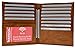 Extra Capicity RFID Blocking Bifold Hipster Credit Card Wallet Premium Leather (Tan)