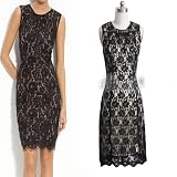 Black Lace Cocktail Ball Homecoming Party Engagement /Graduation Party Short Women Bridesmaids Dress
