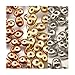 Metallic Colors Mix SuperDuo Czech Glass Seed Beads 2.5 x 5mm Gold, Silver, Copper - 66 grams