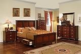Elements International Hamilton Bedroom Set with Optional Underbed Storage  ....