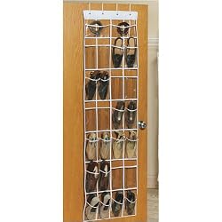 Over The Door Clear Shoe Organizer/Storage Rack