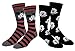 Disney Mickey Mouse Casual Crew Socks 2 Pair Black/Grey, One Size