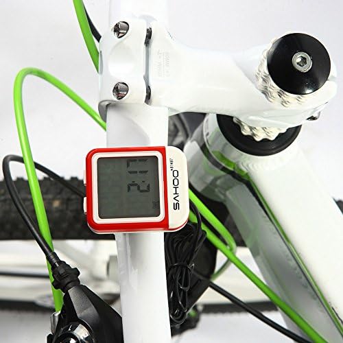 Multifunction Waterproof Lcd Backlight Mountain Road Mtb Bike Bicycle Computer Odometer Speedometer - Red