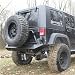 Fab Fours JK07-Y1251 Rear Base Bumper Tire Carrier Optional For 2007-10 Jeep Wrangler JK