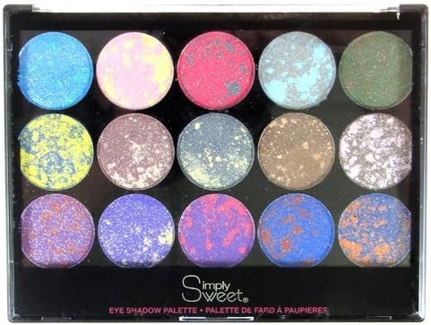 Simply Sweet 15 Well Splatter Eye Shadow Palette