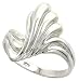 7/8″ (22mm) Sterling Silver High Polished Freeform Ladies Ring (Available in Sizes 6 to 10) size 9
