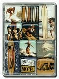 Vintage Surf Mighty Magnets Set of 10 magnets