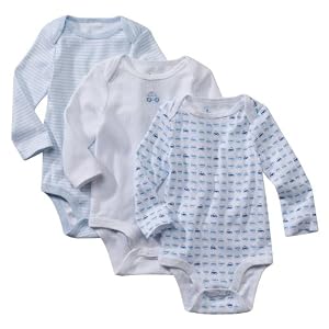 Circo® LS Bodysuit 3pk - Blue