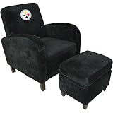Baseline Pittsburgh Steelers Den Chair With Ottoman