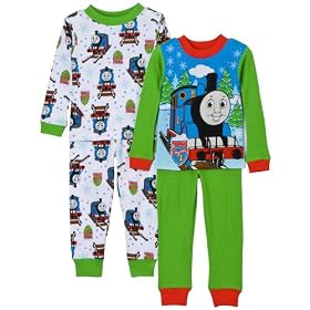 Toddler Boys' Thomas 4pc Cotton PJ Set - Green