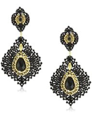 Miguel Ases Onyx Lotus Earrings