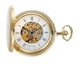 Gotham Men’s Gold-Tone Mechanical Pocket Watch with Desktop Stand # GWC14038G-ST
