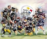 (20x24) Wishum Gregory The Steel Curtain Pittsburgh Steelers Art Print Poster