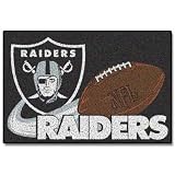 Oakland Raiders Tufted Floor Rug - NFL Football Fan Shop Sports Team Merchandise