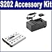 Nikon Coolpix S202 Digital Camera Accessory Kit includes: SDENEL10 Battery, SDM-165 Charger