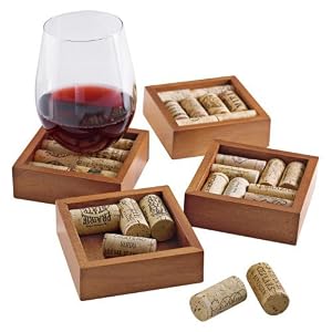 Wine Cork Coasters Kit  (Set of 4)