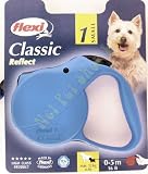Flexi Classic 1 Retractable Dog Lead Cord 5m 12kg Blue