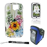 WHITE FLOWER BUTTERFLY Crystal Protective Hard Plastic Graphic Case for T-M ....