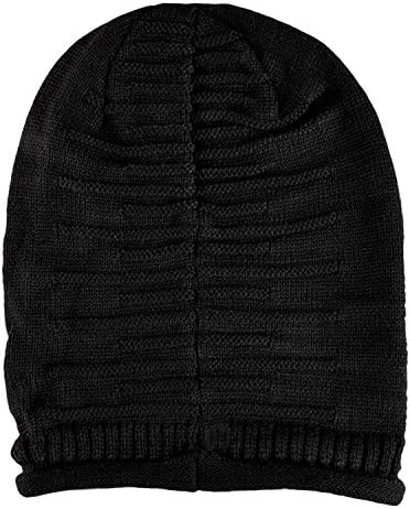 Theo&amp;Cleo Black Soft Beanie Knit Hat
