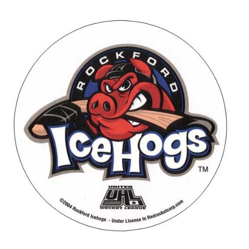 Rockford IceHogs Hockey Logo Round Window Decal
