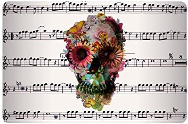 Beautiful Sugar Skull Custom Doormat/Welcome Mat (18" x 30") For Home Decoration