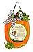 Evergreen Pumpkin Monogram Outdoor Safe Felt Door Decor
