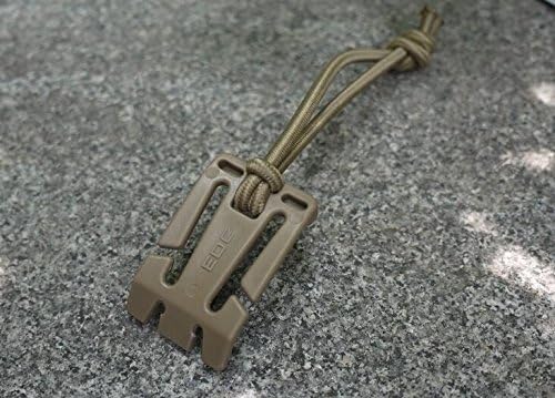 4 Pack Tactical Strap Management Tool Web Dominator Backpack Accessories - Brown