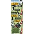 Field Hockey Cardstock Stickers
