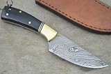Huge Sale By Leather-n-dagger | Professional High Quality Custom Handmade Damascus Steel Skinner Hunting Knife (100% Satisfaction Guaranteed) Great Gift Ld153