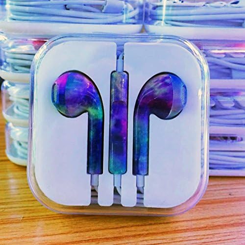 Generic Colourfull Handsfree Headset Earphone Headphone For Apple iPad Ipod iPhone 5 5S 6 6 Plus #34 Aurora
