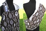 Combo Sling and Nursing Cover - 100% Natural Bamboo and Organic Cotton REVERSIBLE Eco-Friendly Fabric, Large