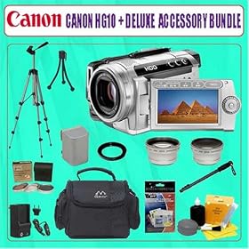 Canon HG10 AVCHD 40GB High Definition Camcorder + Deluxe Accessory Kit Bundle by Canon